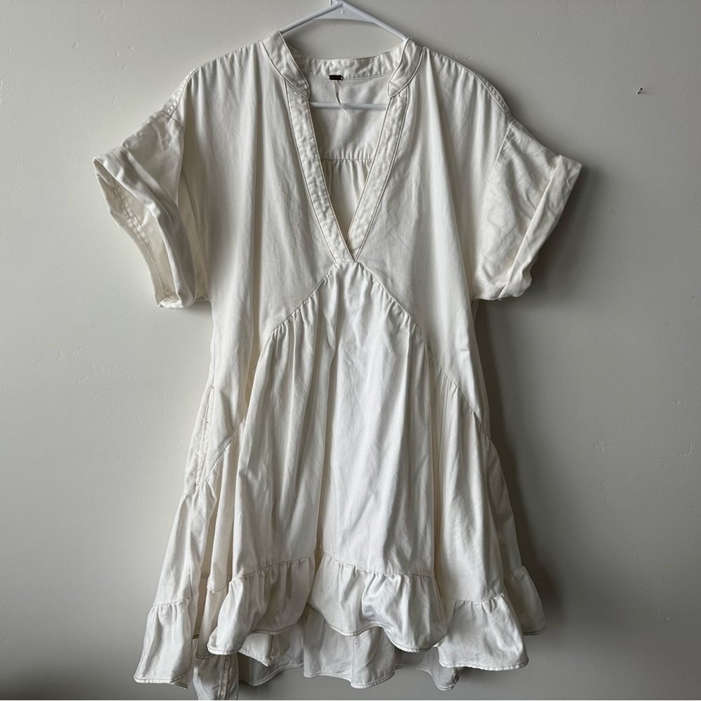 White Free People Agnes Dress